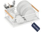 Wellhaus Scolapiatti 43X30 Cm Con Vaschetta Raccogligocce E Portaposate