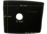 Filtro Aria Per Husqvarna 123 223 323 L C E Ex He R Rj / 537 18 63-01 Decespugliatore