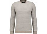 Rundhalspullover Ragman, Herren, Gr. 52, Walnuss, 875, Strick, 100% Baumwolle, Rundhals, Pullover Rundhalspullover