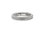 Armband Bruno Banani "Schmuck Geschenk Armkette Ankerkette 12 Mm Breit Silber" Gr. 23, Silber (Edelstahlfarben), ArmbäNder, Herren, 23, Edelstahl, Armband