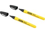 Stanley - Pennarello Indelebile A Punta Fine "Fatmax"" (Confezione Da 2) TE346 (Taglia Unica) (Giallo/Nero)"