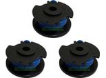 3 Bobine Di Filo Per Greenworks 21062 21602 21222 21132 RAC124 333038AG Decespugliatore