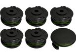 5 Bobine Di Filo + Cappuccio Per Bosch Art 23 26 Sl 2300 23-28 / F016800569 F016F04557