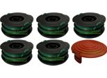 5 Bobine Di Filo + Cappuccio Per Decespugliatore Black&Decker Gl 710 701 716 720 741 DF-80-BKP