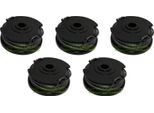 5 Bobine Di Filo Per Bosch Art 30-36 Li 24 27 30 + Advancedgrasscut 36 F016800351