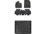 Tappetini 3D Set E Tappetino Per Bagagliaio Fiat E-Doblo Dal 2022 5X1