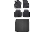 Set 77 Tappetini In Gomma E Tappetini Vw Tiguan Allspace 2001-2024 5 Posti D