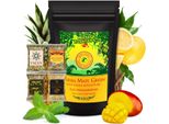 Set Da Tè Yerba Mate Mate Green Mango Tropicales 500 G 4X25 G Miscela Di Frutta Mango, Ananas, Limone