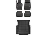3D Set Tappetini In Gomma E Tappetino Bmw Serie 3 E46 Coupé Xdrive 1998-2005