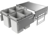 Naber 8012316 Cestino Senza Coperchio Cox® Base 360 S/600-4, Grigio Chiaro / Larghezza Mobile 60 Cm