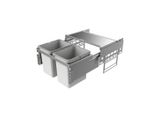 Naber Cox® Base 360 K/600-2, Cestino Frontale, Senza Coperchio Organico, Grigio Chiaro