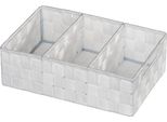 Wenko Organiser Adria Bianco Scatola Portaoggetti Contenitore Cestino Scomparti Armadio Bagno Wc