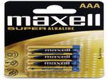 Batteria Alcalina Maxell "Super"" Micro Aaa In Blister Da 4 Pezzi"
