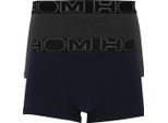 Hom 2 Pack HO1 Boxer Uomo Boxerlines 1 Blu Scuro 1 Grigio V006 L