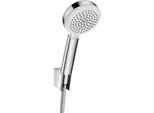 Hansgrohe Set Doccia Crometta 100 Vario Tubo Doccia Metaflex 1250 Mm Bianco/Cromo
