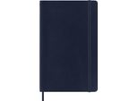 Moleskine Classic Notebook, Taccuino Con Pagine Bianche, Copertina Morbida E Chiusura Ad Elastico, Formato Large 13 X 21 Cm, Colore Blu Zaffiro, 192 Pagine