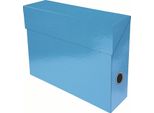 Exacompta 89927E Scatola D'archivio Exacompta Iderama, Cartone, 90 Mm, Blu Chiaro
