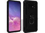 Avizar, Custodia Ibrida Per Cellulare Con Supporto Ad Anello Per Samsung Galaxy S10E, Nero