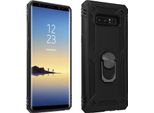 Avizar, Custodia Ibrida Per Cellulare Con Supporto Ad Anello Per Samsung Galaxy Note 8, Nero