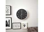 Vidaxl Orologio Da Parete Radiocomandato Con Movimento Al Quarzo 31 Cm Nero