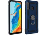 Avizar, Custodia Ibrida Per Cellulare Con Supporto Ad Anello Per Huawei P30 Lite, Blu Scuro
