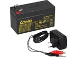 Batteria Agm Blei 12V 1,2Ah + Ladeger