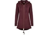 Urban Classics Donna - Sweat Parka Zip Hoody Redwine - Xxl
