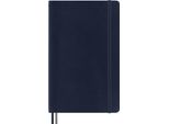 Moleskine - Classic Notebook Expanded, Taccuino Con Pagine Bianche, Copertina Morbida E Chiusura Ad Elastico, Formato Large 13 X 21 Cm, Colore Blu Zaffiro, 400 Pagine
