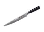 Coltello Da Affettare Samura-Damasco, Acciaio Damasco A 67 Strati, 20 Cm, Argento/Nero