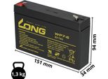 Akku Compatibile 3-FM-7 20HR 3 Fm 7 3FM7 6V 7Ah Agm Blei 7,0Ah 7,2Ah