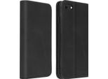 Avizar, Flip Cover Portafoglio, Custodia Flip In Similcuoio Per Iphone 7 / 8 / Se 2020, Nero