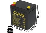 Batteria Compatibile Con Il Paranco A Soffitto Maxi Sky 2 Batterie Agm Al Piombo 24V 4,5Ah Come 5Ah