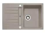 Naber Lavello Da Incasso Corto 780 Larghezza Mobile 50 Cm Granito Cemento 1106046