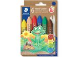 Staedtler 224 C6 Pastello A Cera Noris Junior Confezione Da 6 Pezzi In Cartone(S)