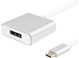 Helos 288372 Cavo Adattatore Helos USB-C Displayport Premium Argento