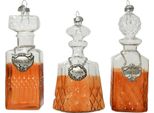 Decorazione Albero Di Natale In Vetro Caraffa Tequila/Bourbon 12 Cm, 1 Pezzo Assortito.