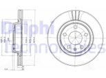2X Delphi Disco Freno BG3198 Per Vw Passat Variant (3B5) Passat (3B2) 46 3Mm