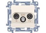Presa RTV-SAT Simon 10 Modulo Terminale Beige