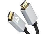 Cavo Di Collegamento Helos, Spina/Spina Hdmi, Premium 8K, 2,0 M, Nero Spina/Spina Hdmi 2.0 , Premium , Rivestimento Esterno In Tpe