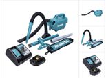 Aspiratore A Batteria Makita Dcl 184 RA1 18 V 54 Mbar 0,5 L + 1X Batteria Ricaricabile 2,0 Ah + Caricatore