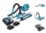 Aspiratore A Batteria Makita Dcl 184 Ra 18 V 54 Mbar 0,5 L + 2X Batteria Ricaricabile 2,0 Ah + Caricabatterie