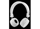 Auricolare Bluetooth On-Ear Pieghevole Streetz, 3,5 Mm - Bianco