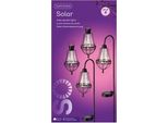 Lumineo Lanterne Solari Nere Rotonde Ø 10 Cm Set Da 4 - Metallo