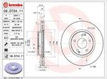 2X Brembo Disco Freno 09.D724.11 Per Ssangyong Korando Suv (Ck) Korando C200