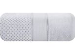 Asciugamano Jessi 70X140 In Spugna Argentata 500G/M2 Con Trama A Quadri In Rilievo E Orlo In Velluto Eurofirany
