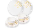 Gmundner Ceramica Pure Flamed Yellow, Colazione Per 2 Tazze