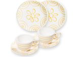 Ceramica Gmundner Giallo Fiammato, Colazione Per 2 Tazze