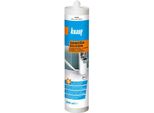 Knauf Sanitary Silicone Per Bagni, Docce - Sigillante Permanentemente Elastico, Sigillante Per Giunti Antimuffa, Impermeabile, 300 Ml, Bianco