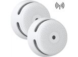 Rilevatore Di Fumo Wireless X-Sense XS01-W, Collegabile - 2 Rilevatori Di Fumo - Batteria Con Durata Di 10 Anni - Norma Europea - Rilevatore Di Incendio Collegabile - Rilevatore Di Fumo