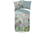 Descanso Set Di Biancheria Da Letto In Raso Yasmin Colore Aqua Dimensioni 135X200+80X80